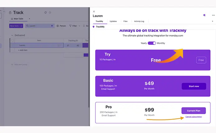 Upgrade Your TrackMy Plan to Track More Packages