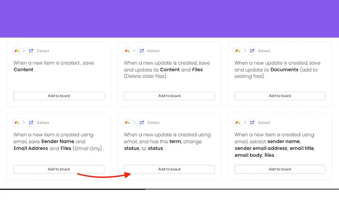 Routing emails to different Monday.com boards using Extract